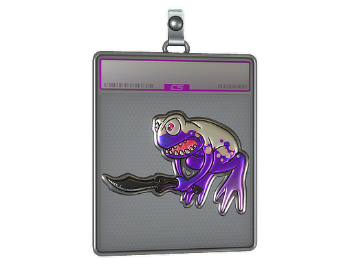 Item Sticker Slab | Ultraviolet Poison Frog (Foil)