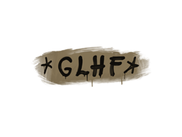 Item Sealed Graffiti | GLHF (Dust Brown)