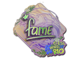 Item Sticker | fame (Holo) | Rio 2022