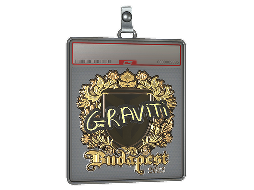 Item Sticker Slab | Graviti (Gold) | Budapest 2025