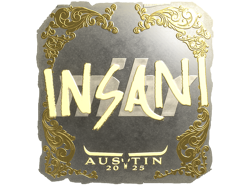 Item Sticker | insani (Gold) | Austin 2025