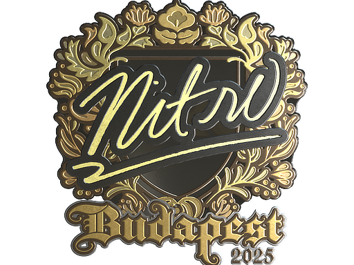 Item Sticker | nitr0 (Gold) | Budapest 2025