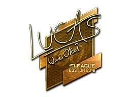 Item Sticker | LUCAS1 (Gold) | Boston 2018