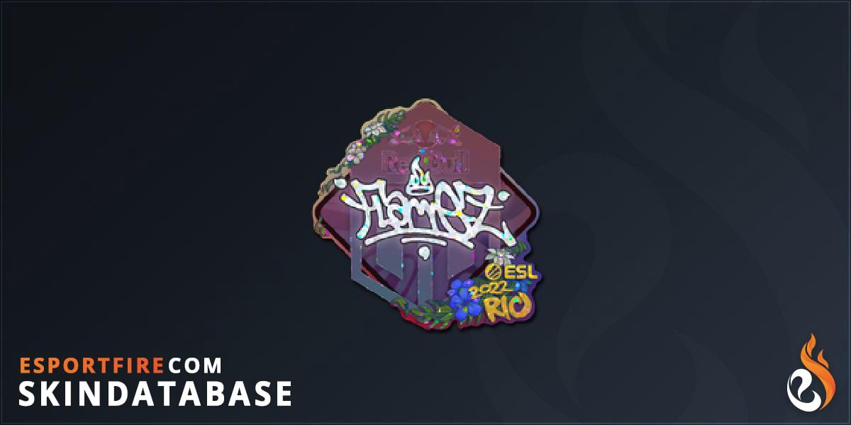 Sticker | FlameZ (Glitter) | Rio 2022 - EsportFire.com