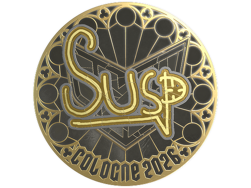 Item Sticker | susp (Gold) | Cologne 2026