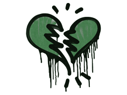 Item Sealed Graffiti | Broken Heart (Jungle Green)