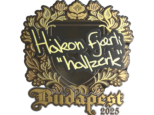Item Sticker | hallzerk (Gold) | Budapest 2025