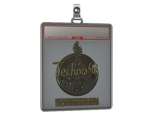 Item Sticker Slab | Techno4K (Gold) | Copenhagen 2024