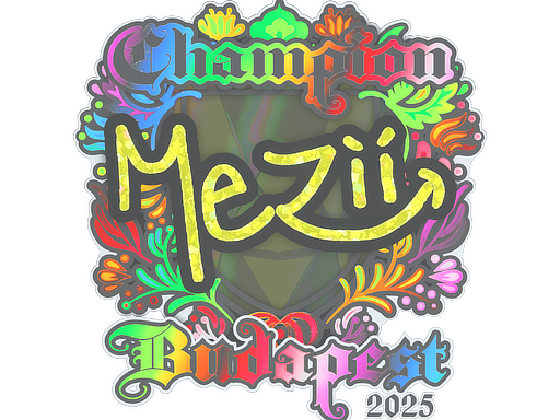 Item Sticker | mezii (Holo, Champion) | Budapest 2025
