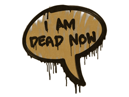 Item Sealed Graffiti | Dead Now (Desert Amber)