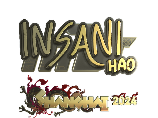 Item Sticker | insani (Gold) | Shanghai 2024