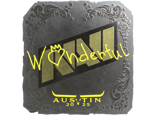 Item Sticker | w0nderful (Foil) | Austin 2025