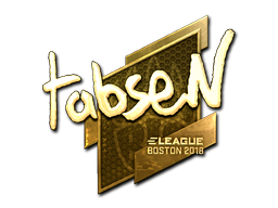 Item Sticker | tabseN (Gold) | Boston 2018