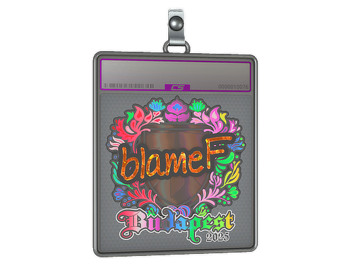 Item Sticker Slab | blameF (Holo) | Budapest 2025