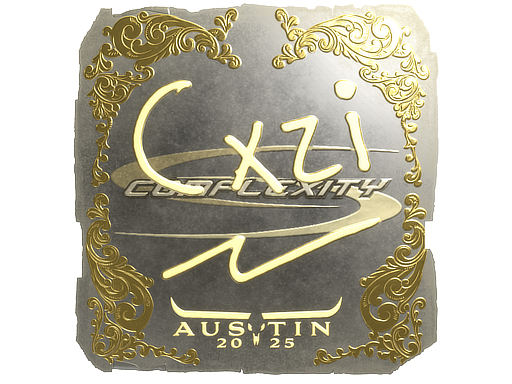 Item Sticker | Cxzi (Gold) | Austin 2025