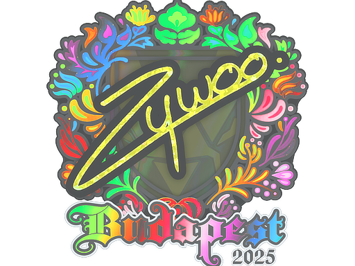 Item Sticker | ZywOo (Holo) | Budapest 2025