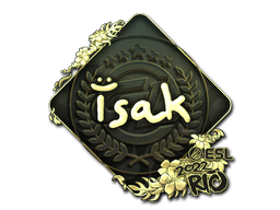 Item Sticker | isak (Gold) | Rio 2022