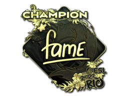 Item Sticker | fame (Gold, Champion) | Rio 2022