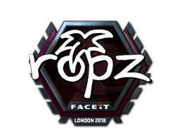 Item Sticker | ropz (Foil) | London 2018