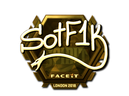 Item Sticker | S0tF1k (Gold) | London 2018