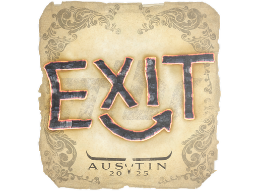Item Sticker | exit | Austin 2025