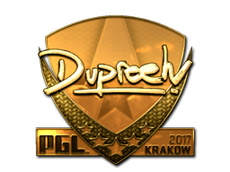Item Sticker | dupreeh (Gold) | Krakow 2017
