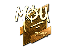Item Sticker | mou (Gold) | Boston 2018