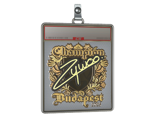 Item Sticker Slab | ZywOo (Gold, Champion) | Budapest 2025