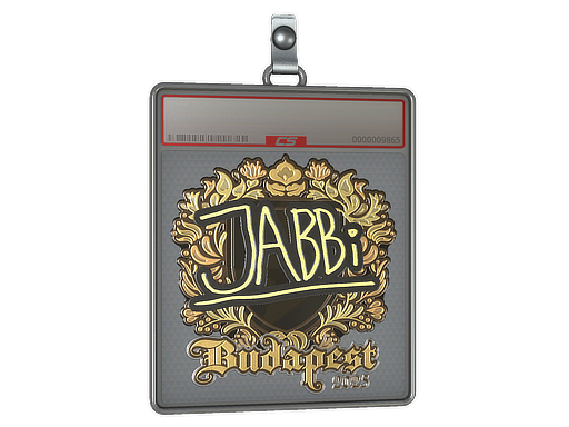 Item Sticker Slab | jabbi (Gold) | Budapest 2025