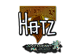 Item Sticker | hatz (Glitter) | Antwerp 2022