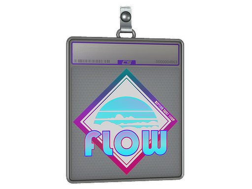 Item Sticker Slab | Cotton Candy Flow (Holo)