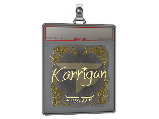 Item Sticker Slab | karrigan (Gold) | Austin 2025