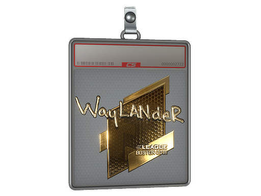 Item Sticker Slab | wayLander (Gold) | Boston 2018