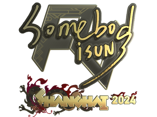 Item Sticker | somebody (Gold) | Shanghai 2024