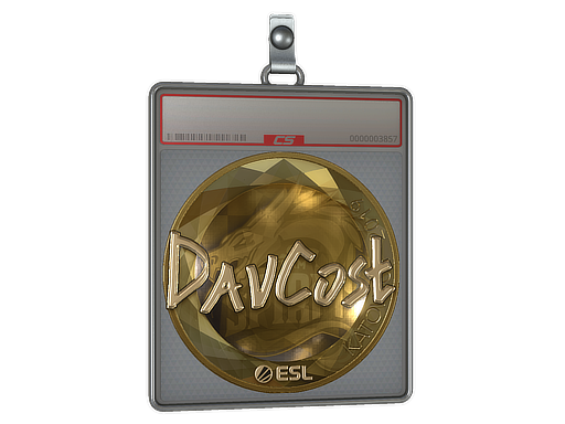 Item Sticker Slab | DavCost (Gold) | Katowice 2019