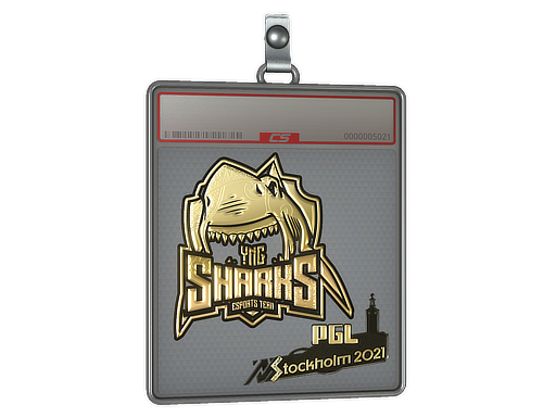 Item Sticker Slab | Sharks Esports (Gold) | Stockholm 2021