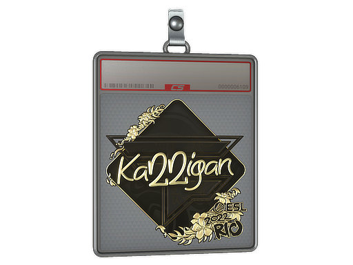Item Sticker Slab | karrigan (Gold) | Rio 2022
