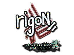 Item Sticker | rigoN (Glitter) | Antwerp 2022