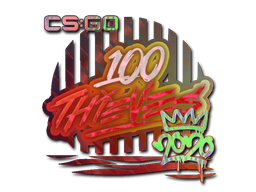 Item Sticker | 100 Thieves (Holo) | 2020 RMR