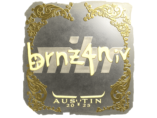 Item Sticker | brnz4n (Gold) | Austin 2025