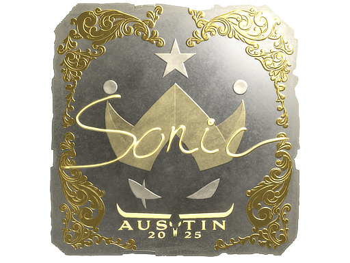 Item Sticker | Sonic (Gold) | Austin 2025