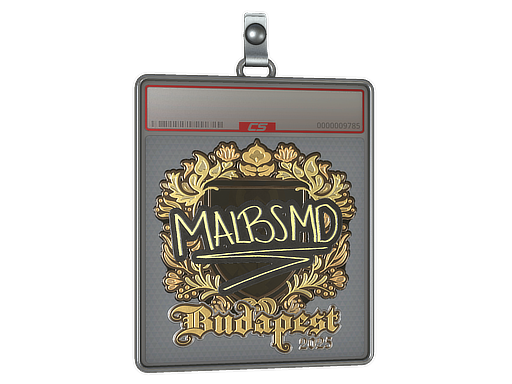 Item Sticker Slab | malbsMd (Gold) | Budapest 2025