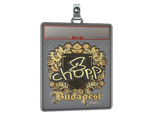Item Sticker Slab | chopper (Gold) | Budapest 2025