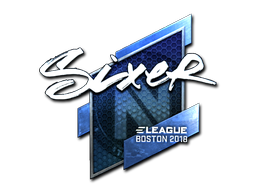 Item Sticker | SIXER (Foil) | Boston 2018