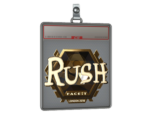 Item Sticker Slab | RUSH (Gold) | London 2018