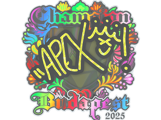 Item Sticker | apEX (Holo, Champion) | Budapest 2025