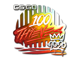 Cosmetic Sticker | 100 Thieves (Foil) | 2020 RMR of Craft