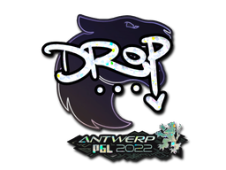 Item Sticker | drop (Glitter) | Antwerp 2022