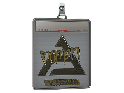 Item Sticker Slab | roman (Gold) | Copenhagen 2024