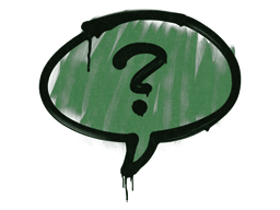 Item Sealed Graffiti | Question Mark (Jungle Green)